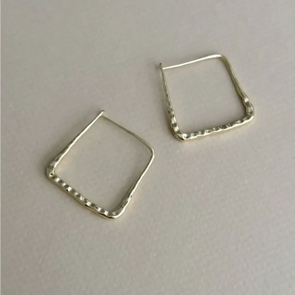 Square Hoop Earrings #2387 - Picture 3 of 5